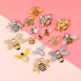 Vintage Bee Alloy Rhinestone Brooch