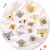 Vintage Bee Alloy Rhinestone Brooch