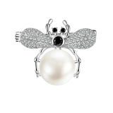 Vintage Bee Alloy Rhinestone Brooch