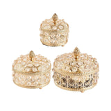 Retro Crystal Jewelry Box Organizer for Women Girls