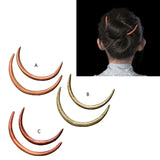 Retro Style Semicircle Hairpin Peach Wood Green Red Hairpin Plate