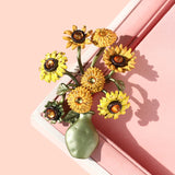 Sunflower Vase Brooches For Woman Autumn Winter Party Accessory