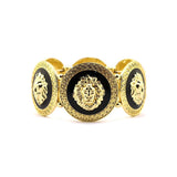 Retro Alloy Lion Head Bracelet Elastic Cord Unisex Jewelry