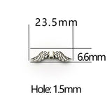 Tibetan Silver Dragonfly Wing Spacer Metal Bead for Jewelry Making