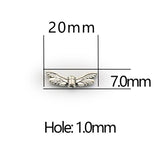 Tibetan Silver Dragonfly Wing Spacer Metal Bead for Jewelry Making