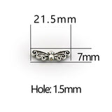 Tibetan Silver Dragonfly Wing Spacer Metal Bead for Jewelry Making
