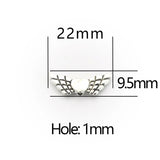 Tibetan Silver Dragonfly Wing Spacer Metal Bead for Jewelry Making