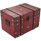 Vintage Wooden Jewelry Box Antique Style Organizer Storage