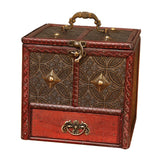 Classic Wooden Jewelry Box with Lock