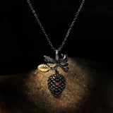 Retro Pine Cone Pendant Necklace Clavicle Chain Series