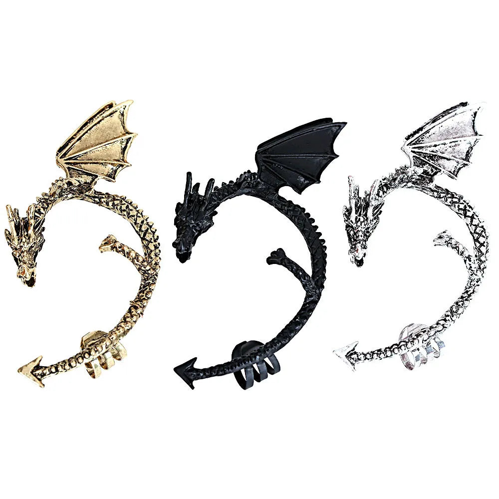 Dragon Shape Ear Cuff Earring for Men Women