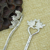 Retro Vintage Metal Alloy Bronze Bookmark Document Book Mark