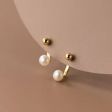Retro Vintage Stud Earrings 925 Small Silver Earrings For Women