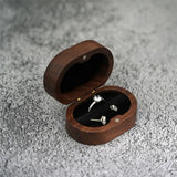 Retro Wedding Wooden Ring Box Necklace Ring Earrings Storage Box