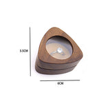 Vintage Wooden Ring Box Necklace Earrings Storage