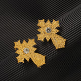 Retro Zircon Cross Pendant Set African Arab Jewelry