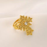 Retro Zircon Cross Pendant Set African Arab Jewelry