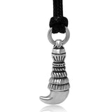 Retro Wolf Tooth Animal Pendant Silver Titanium Steel Pendant Men's