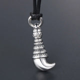 Retro Wolf Tooth Animal Pendant Silver Titanium Steel Pendant Men's
