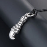 Retro Wolf Tooth Animal Pendant Silver Titanium Steel Pendant Men's