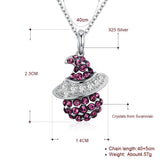 Vintage Witch Wizard 925 Silver CZ Necklaces