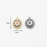 Enamel Daisy Flowers Charms Pendant 6pcs/lot DIY Necklace Jewelry Making