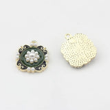 Enamel Daisy Flowers Charms Pendant 6pcs/lot DIY Necklace Jewelry Making