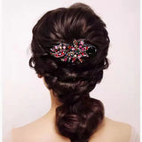 Crystal Flower Rhinestone Hairpin Accessory