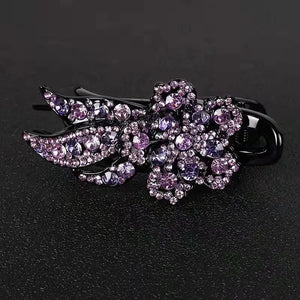 Crystal Flower Rhinestone Hairpin Accessory