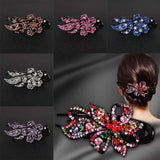 Crystal Flower Rhinestone Hairpin Accessory