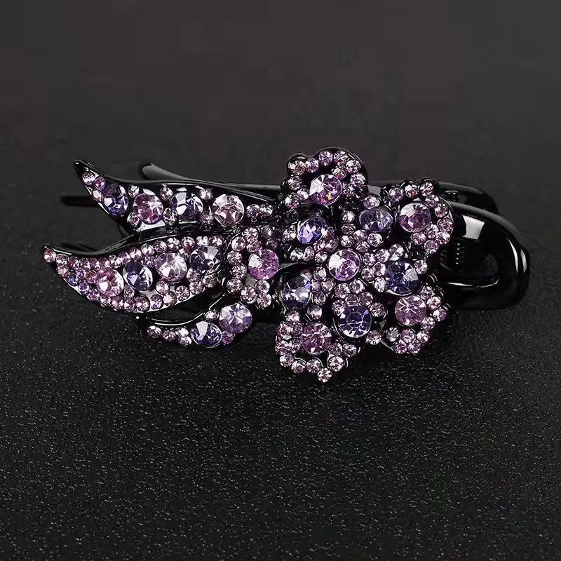 Crystal Flower Rhinestone Hairpin Accessory