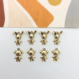 Vintage Alloy 3D Bear & Rabbit Pendant Jewelry Keychain Material