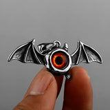 Retro Bat Eye Pendant Unisex 316L Stainless Steel Necklace Jewelry