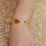 Retro Heart Bracelet & Ankle Chain Set for Women