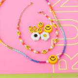Retro Ceramic Beads Mask Chain Bracelet Necklace DIY Jewelry Material