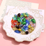 Striped Glass Bubble Beads for DIY Jewelry