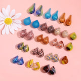 Retro Water Drop Glass Beads for DIY Earrings Necklace