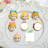 Antique Doll Head Patch Earrings DIY Hairpin Jewelry Accessories