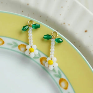 Retro Flower Earrings Pendant DIY Jewelry Accessories Material