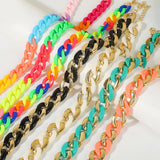 Exaggerated Hip-Hop Resin Acrylic Necklace Sweater Chain