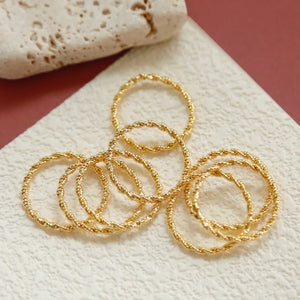 Gold-Plated Color-Preserving Earrings DIY Jewelry Materials