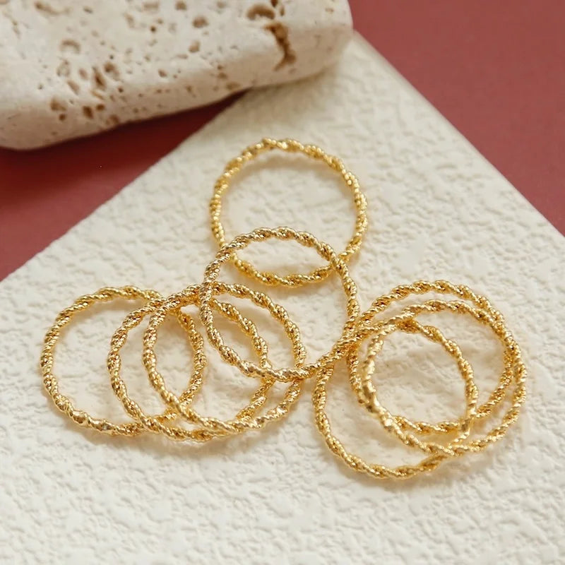Gold-Plated Color-Preserving Earrings DIY Jewelry Materials