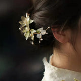 Vintage Green Hairpin for Hanfu Cheongsam