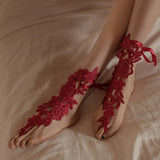 Vintage Lace Rose Anklet Leg Lace Hollowed Out Temptation Anklet