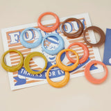 Retro Edge Circle Children Earring Resin DIY Jewelry Materials