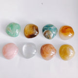 Retro Gradient Amber Round Resin Patch DIY Accessories Material