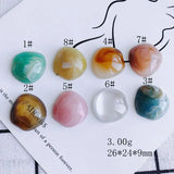 Retro Gradient Amber Round Resin Patch DIY Accessories Material