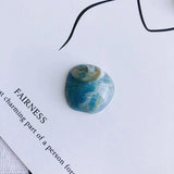 Retro Gradient Amber Round Resin Patch DIY Accessories Material