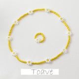 Colored Glaze Flat Beads DIY Jewelry Material