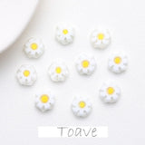 Colored Glaze Flat Beads DIY Jewelry Material